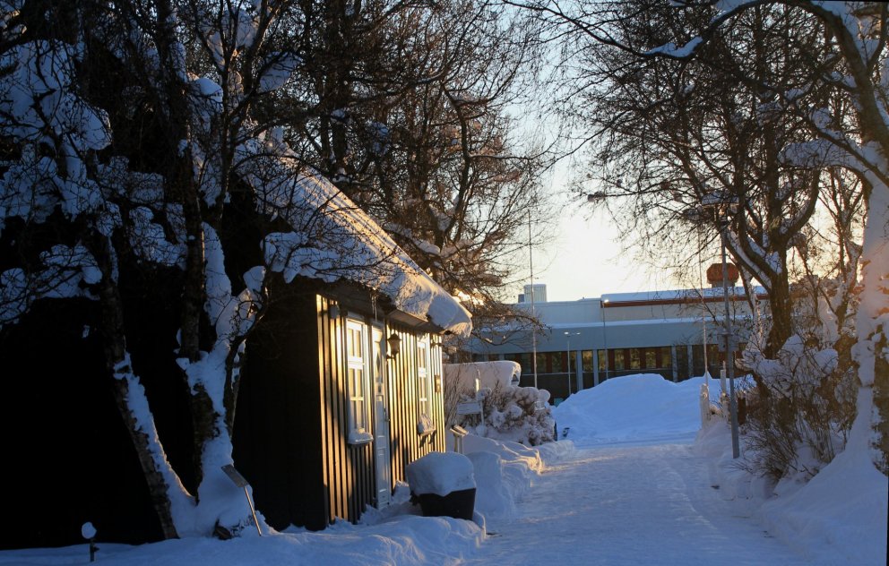 Eyrarlandsstofa í skammdeginu